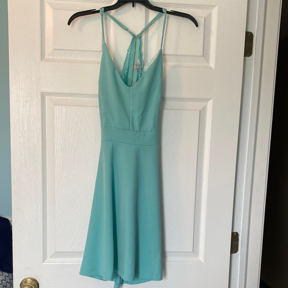 Iris Turquoise Backless Dress